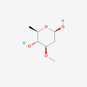 molecular formula C7H14O4 B12715762 beta-D-Oleandropyranose CAS No. 99436-74-5