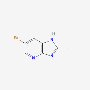 molecular formula C7H6BrN3 B1271578 6-溴-2-甲基-3H-咪唑[4,5-b]吡啶 CAS No. 42869-47-6
