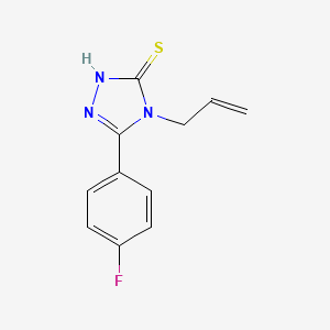 molecular formula C11H10FN3S B1271583 4-烯丙基-5-(4-氟苯基)-4H-1,2,4-三唑-3-硫醇 CAS No. 205806-31-1
