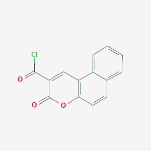 molecular formula C14H7ClO3 B1271589 3-氧代-3H-苯并[f]色烯-2-甲酰氯 CAS No. 71942-38-6