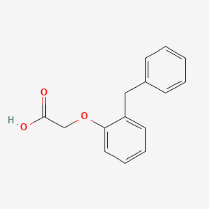 molecular formula C15H14O3 B1271595 （2-苯甲基苯氧基）乙酸 CAS No. 25141-45-1