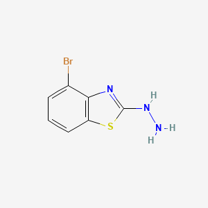 B1271612 4-Bromo-2-hydrazino-1,3-benzothiazole CAS No. 872696-03-2