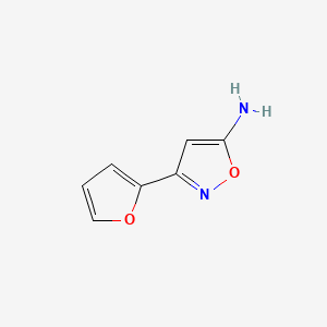 molecular formula C7H6N2O2 B1271633 3-(呋喃-2-基)-1,2-噁唑-5-胺 CAS No. 33866-44-3