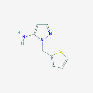 molecular formula C8H9N3S B1271634 1-(噻吩-2-基甲基)-1H-吡唑-5-胺 CAS No. 4394-26-7