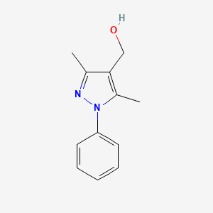 molecular formula C12H14N2O B1271648 (3,5-二甲基-1-苯基-1H-吡唑-4-基)甲醇 CAS No. 58789-53-0