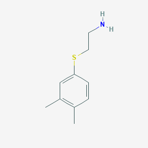 molecular formula C10H15NS B1271654 乙胺，2-[(3,4-二甲苯基)硫代]- CAS No. 192634-83-6