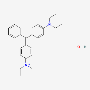 molecular formula C27H34N2O B12716573 (4-((4-(Diethylamino)phenyl)phenylmethylene)-2,5-cyclohexadien-1-ylidene)diethylammonium hydroxide CAS No. 94021-75-7