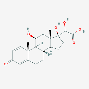 molecular formula C21H28O6 B127167 2-[(8S,9S,10R,11S,13S,14S,17R)-11,17-二羟基-10,13-二甲基-3-氧代-7,8,9,11,12,14,15,16-八氢-6H-环戊[a]菲并蒽-17-基]-2-羟基乙酸 CAS No. 62358-12-7