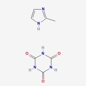 molecular formula C7H9N5O3 B12716737 2-methyl-1H-imidazole;1,3,5-triazinane-2,4,6-trione CAS No. 68412-81-7