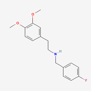 molecular formula C17H20FNO2 B1271676 2-(3,4-二甲氧基苯基)-N-(4-氟苄基)乙胺 CAS No. 353779-44-9