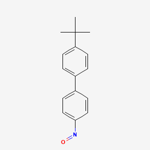 molecular formula C16H17NO B12716781 4-(1,1-Dimethylethyl)-4'-nitroso-1,1'-biphenyl CAS No. 279242-17-0