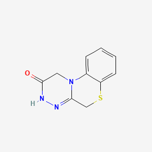 molecular formula C10H9N3OS B12716793 (1,2,4)Triazino(3,4-c)(1,4)benzothiazin-2(1H)-one, 3,5-dihydro- CAS No. 139605-56-4