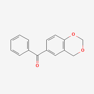 molecular formula C15H12O3 B12716879 Methanone, 4H-1,3-benzodioxin-6-ylphenyl- CAS No. 126266-82-8