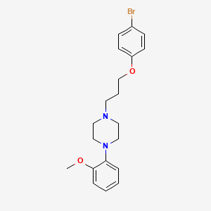 Piperazine, 1-(3-(4-bromophenoxy)propyl)-4-(2-methoxyphenyl)-