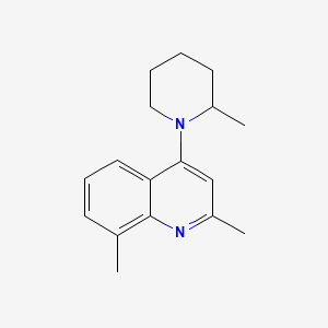 2,8-Dimethyl-4-(2-methyl-1-piperidinyl)quinoline