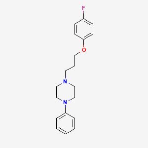 Piperazine, 1-(3-(4-fluorophenoxy)propyl)-4-phenyl-