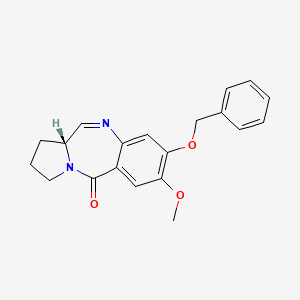 5H-Pyrrolo(2,1-c)(1,4)benzodiazepin-5-one, 1,2,3,11a-tetrahydro-7-methoxy-8-(phenylmethoxy)-,(R)-