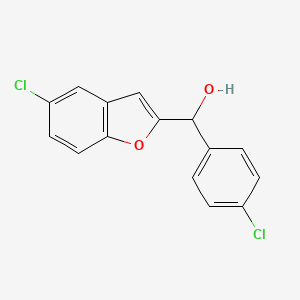 2-Benzofuranmethanol, 5-chloro-alpha-(4-chlorophenyl)-