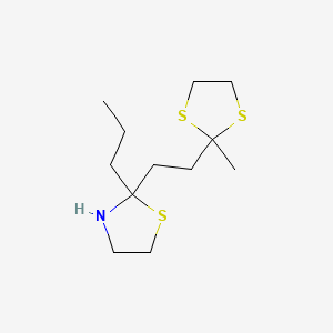 2-(2-(2-Methyl-1,3-dithiolan-2-yl)ethyl)-2-propylthiazolidine