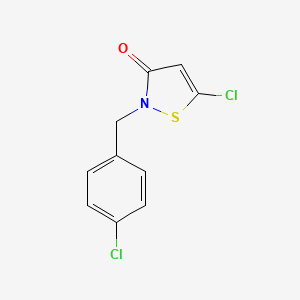 5-Chloro-2-(4-chlorobenzyl)-3(2H)-isothiazolone