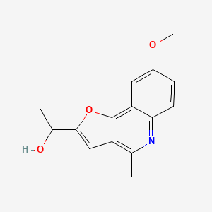 alpha,4-Dimethyl-8-methoxyfuro(3,2-c)quinoline-2-methanol