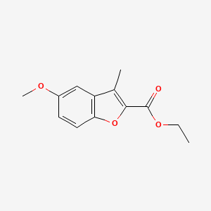 B1271750 Ethyl 5-methoxy-3-methyl-1-benzofuran-2-carboxylate CAS No. 3710-50-7