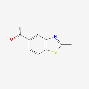 molecular formula C9H7NOS B1271751 2-Methylbenzo[d]thiazole-5-carbaldehyde CAS No. 20061-46-5