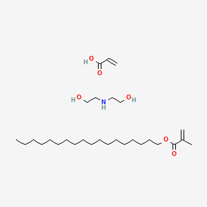 molecular formula C29H57NO6 B12717545 2-(2-Hydroxyethylamino)ethanol;octadecyl 2-methylprop-2-enoate;prop-2-enoic acid CAS No. 167078-15-1