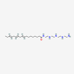 molecular formula C26H51N5O B12717853 N-[2-[[2-[[2-[(2-Aminoethyl)amino]ethyl]amino]ethyl]amino]ethyl]-9,12,15-octadecatrienamide CAS No. 93942-22-4