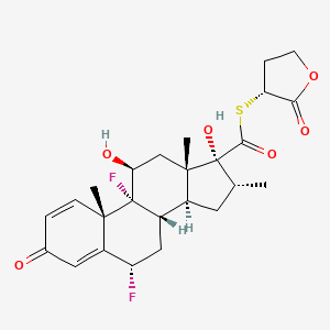 molecular formula C25H30F2O6S B12717858 Zoticasone CAS No. 678160-57-1