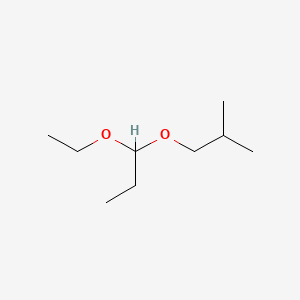 molecular formula C9H20O2 B12718000 1-Isobutoxy-1-ethoxypropane CAS No. 67234-04-2