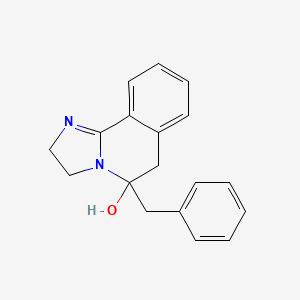 molecular formula C18H18N2O B12718014 5-Benzyl-2,3,5,6-tetrahydroimidazo[2,1-a]isoquinolin-5-ol CAS No. 83634-04-2