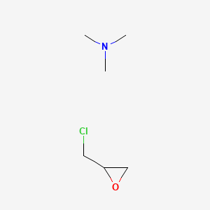 molecular formula C6H14ClNO B12718032 2-(chloromethyl)oxirane;N,N-dimethylmethanamine CAS No. 62503-58-6