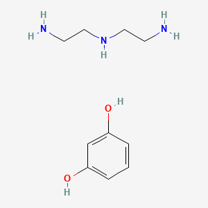 molecular formula C10H19N3O2 B12718036 N'-(2-aminoethyl)ethane-1,2-diamine;benzene-1,3-diol CAS No. 68411-34-7