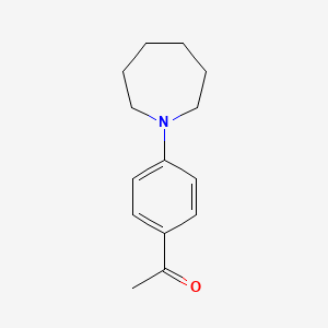 molecular formula C14H19NO B1271814 1-[4-(氮杂环-1-基)苯基]乙烷-1-酮 CAS No. 26586-40-3