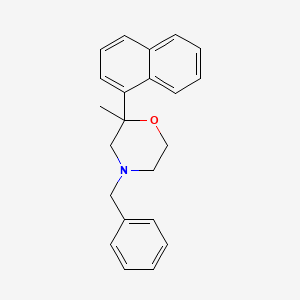 molecular formula C22H23NO B12718141 2-Methyl-2-(1-naphthalenyl)-4-(phenylmethyl)morpholine CAS No. 109461-24-7