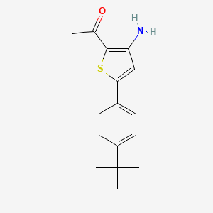 B1271872 2-Acetyl-3-amino-5-(4-tert-butylphenyl)thiophene CAS No. 306935-12-6