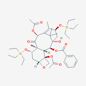 molecular formula C43H66O11Si2 B127188 7,13-双(三乙基甲硅烷基)紫杉醇 III CAS No. 150541-99-4