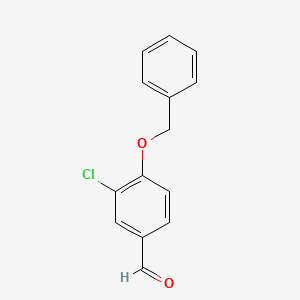 molecular formula C14H11ClO2 B1271881 4-(苄氧基)-3-氯苯甲醛 CAS No. 66422-84-2
