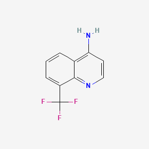 molecular formula C10H7F3N2 B1271883 8-(三氟甲基)喹啉-4-胺 CAS No. 243977-15-3