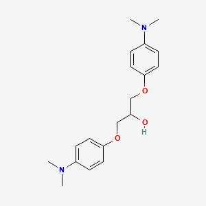 B12718885 2-Propanol, 1,3-bis(p-(dimethylamino)phenoxy)- CAS No. 110193-90-3