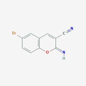 molecular formula C10H5BrN2O B1271907 6-溴-3-氰基-2-亚氨基香豆素 CAS No. 860789-92-0