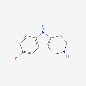 molecular formula C11H11FN2 B1271931 8-氟-2,3,4,5-四氢-1H-吡啶并[4,3-b]吲哚 CAS No. 39876-39-6