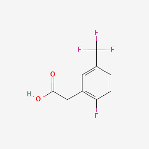 molecular formula C9H6F4O2 B1271935 2-氟-5-(三氟甲基)苯乙酸 CAS No. 220227-66-7