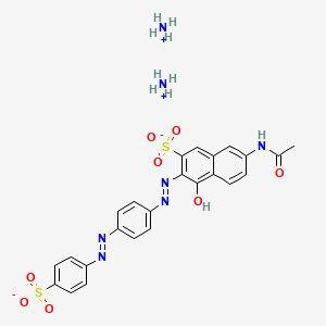 Diammonium 7-acetamido-4-hydroxy-3-((4-((4-sulphonatophenyl)azo)phenyl)azo)naphthalene-2-sulphonate