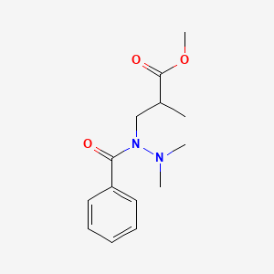 3-(2,2-Dimethyl-1-benzoylhydrazino)-2-methylmethylpropionate