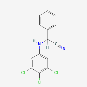 alpha-((3,4,5-Trichlorophenyl)amino)benzeneacetonitrile