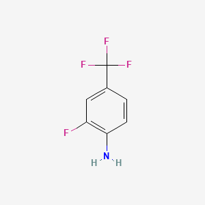 molecular formula C7H5F4N B1271942 2-氟-4-(三氟甲基)苯胺 CAS No. 69409-98-9