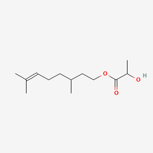 Propanoic acid, 2-hydroxy-, 3,7-dimethyl-6-octenyl ester