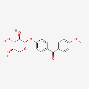 Methanone, (4-methoxyphenyl)(4-(beta-D-xylopyranosyloxy)phenyl)-